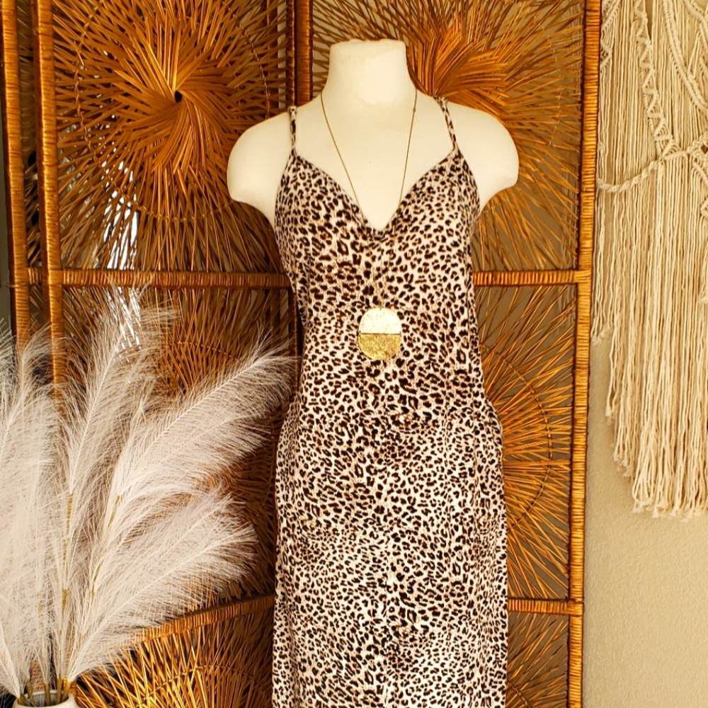 Leopard maxi dress
